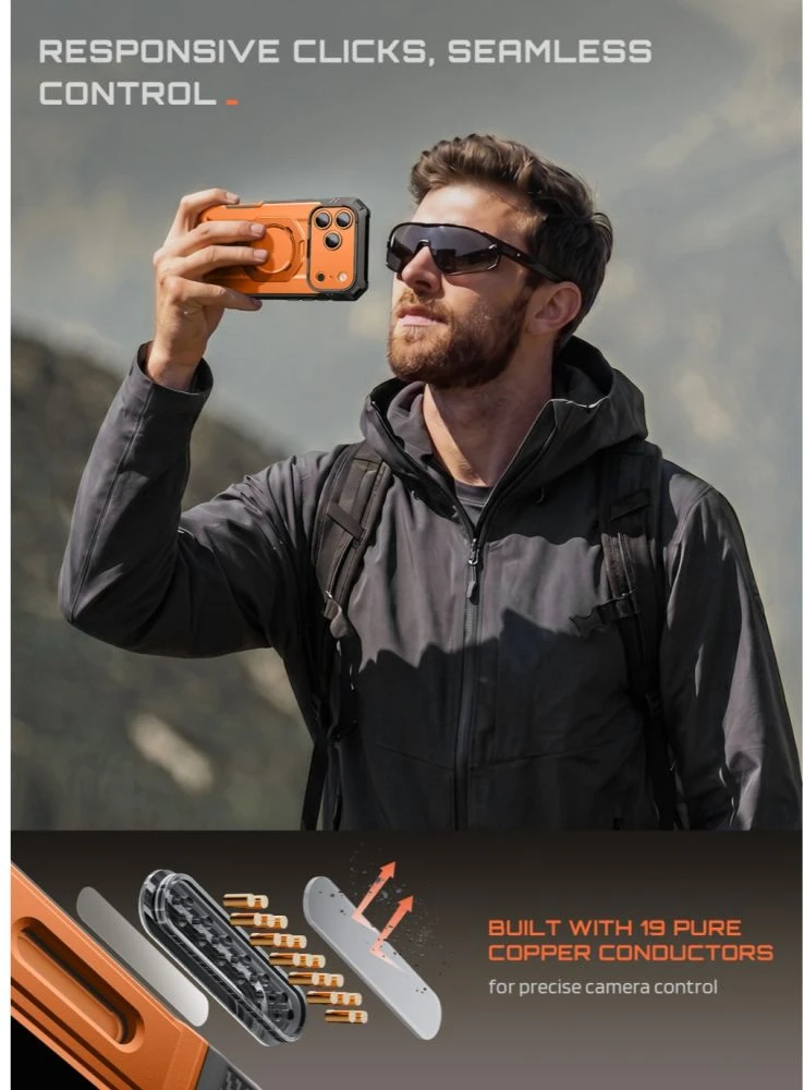 Dėklas SupCase GRIP Pro MAG MagSafe iPhone 17 Pro / 18 Pro KORALINIS