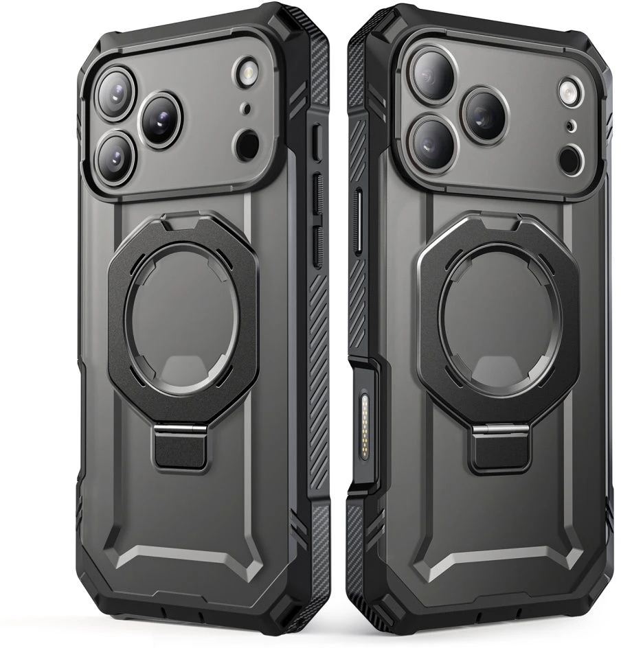 Dėklas SupCase GRIP Pro MAG MagSafe iPhone 17 Pro Max / 18 Pro Max Juodas