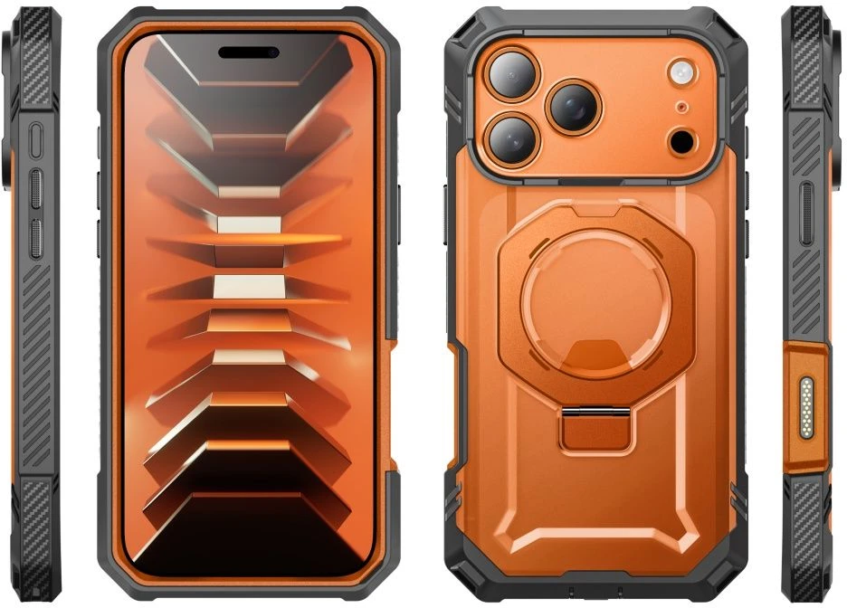 Dėklas SupCase GRIP Pro MAG MagSafe iPhone 17 Pro / 18 Pro KORALINIS