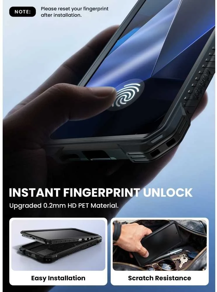 Dėklas SupCase IBLSN ArmorBox Clip Mag MagSafe Samsung Galaxy S26 Ultra juodos spalvos