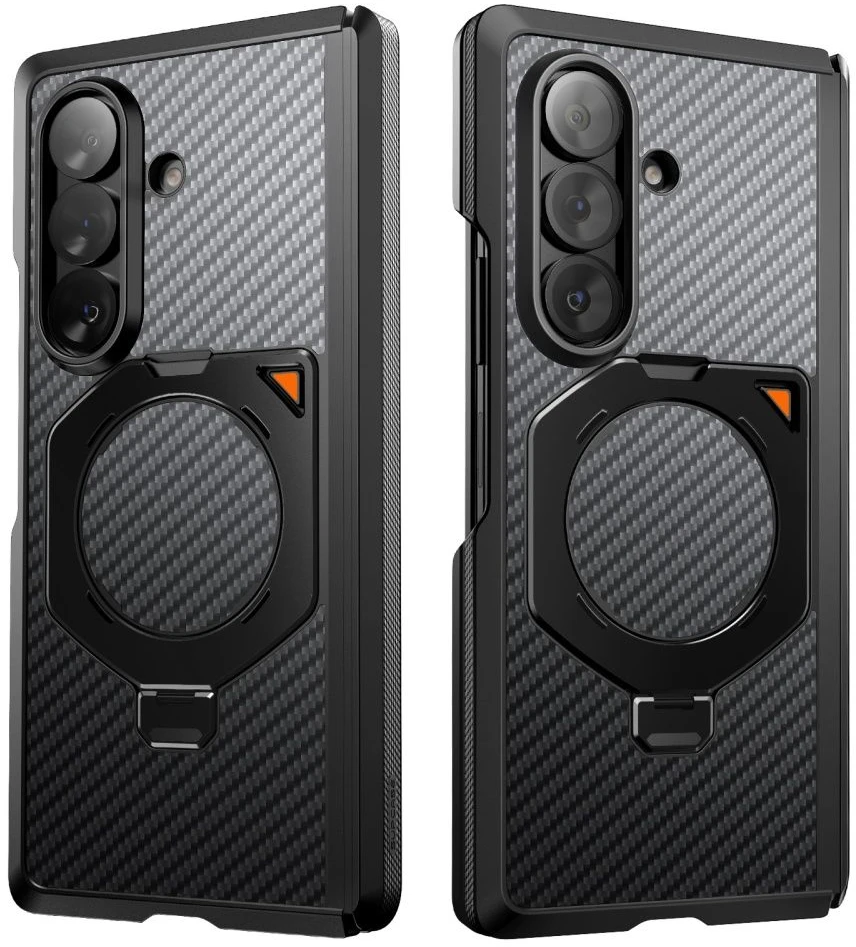 Dėklas SUPCASE UB AERO MAGSAFE 2-SET GALAXY Z FOLD 8 ULTRA ARAMID Juodas
