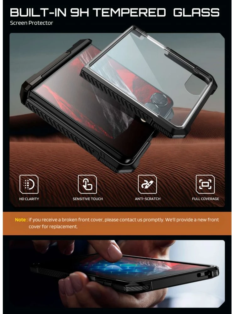 Dėklas SUPCASE UB GRIP MAG MAGSAFE GALAXY Z FLIP 8 Juodas