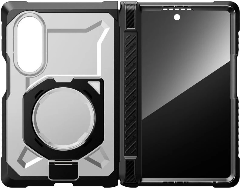 Dėklas SupCase UB GRIP MAG MagSafe Samsung Galaxy Z FOLD 8 PRIVACY STIKLAS Juodas