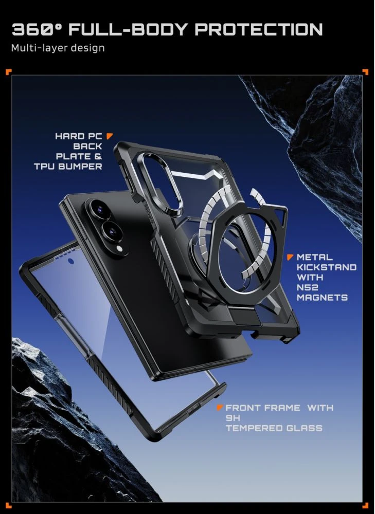 Dėklas SUPCASE UB GRIP MAG MagSafe Samsung Galaxy Z FOLD 8 Juodas