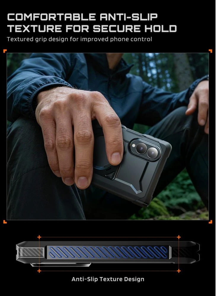 Dėklas SUPCASE UB GRIP MAG MagSafe Samsung Galaxy Z FOLD 8 Juodas