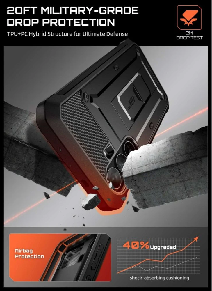 Dėklas SUPCASE UNICORN BEETLE PRO Galaxy S26 FE Juodas