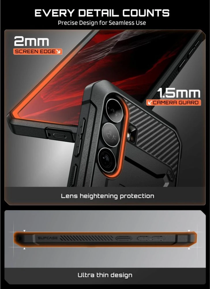 Dėklas SUPCASE UNICORN BEETLE PRO Galaxy S26 FE Juodas