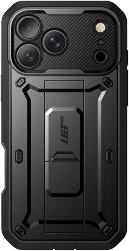 Dėklas SupCase UNICORN BEETLE Pro iPhone 17 Pro / 18 Pro Juodas