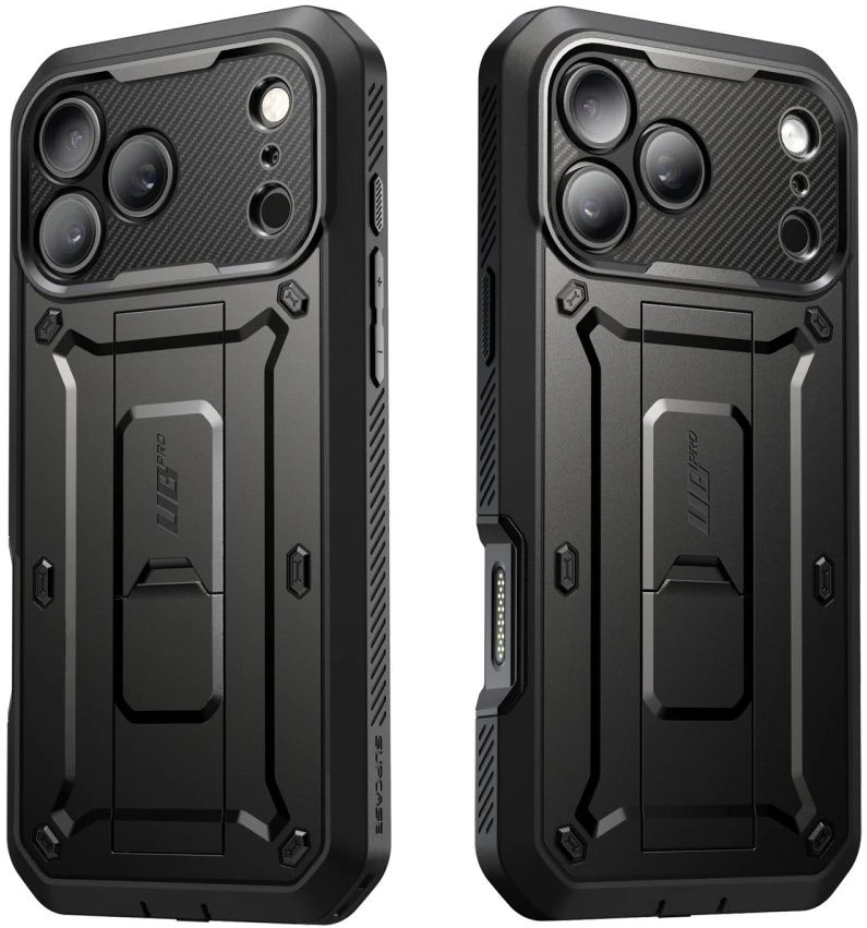 Dėklas SupCase UNICORN BEETLE Pro iPhone 17 Pro / 18 Pro Juodas