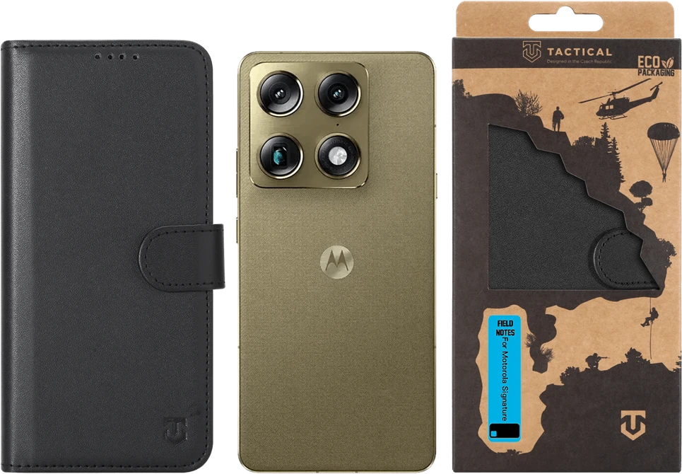Dėklas Tactical Field Notes for Motorola Signature juodos spalvos