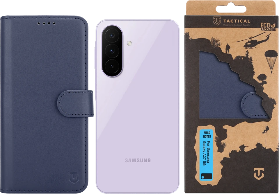 Dėklas Tactical Field Notes skirtas Samsung Galaxy A27 5G Mėlyna