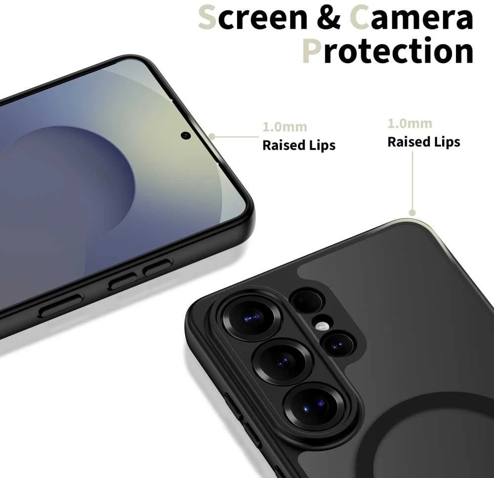 Dėklas Tech-Protect BASICMag MagSafe Samsung Galaxy S26 Ultra Matte juodos spalvos