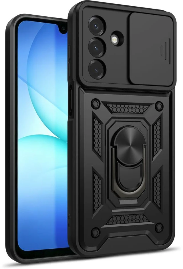 Dėklas TECH-PROTECT CAMSHIELD Pro Samsung Galaxy A17 / A18 / A26 4G / 5G juodos spalvos