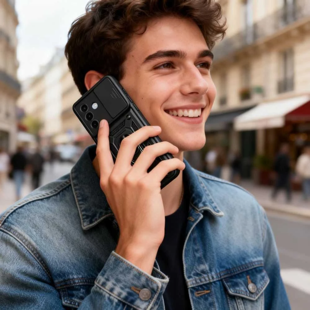 Dėklas Tech-Protect CAMSHIELD PRO Samsung Galaxy A27 5G Juodas