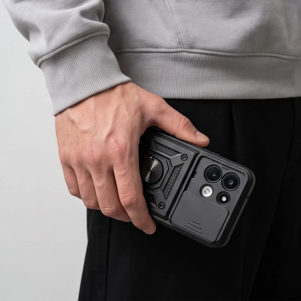 Dėklas Tech-Protect CAMSHIELD Pro XIAOMI REDMI 17 4G / 5G Juodas