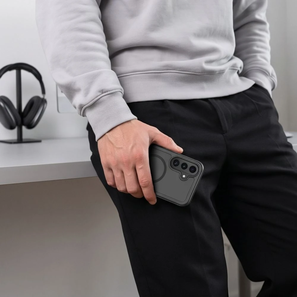 Dėklas Tech-Protect DEFENSE MagSafe Samsung Galaxy S26 FE MATINIS Juodas