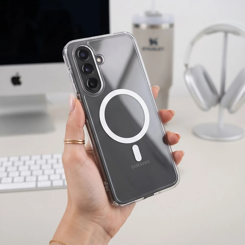 Dėklas TECH-PROTECT FLEXAIR HYBRID MagSafe Samsung Galaxy A17 / A18 4G / 5G SKAIDRUS