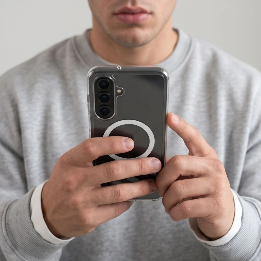 Dėklas TECH-PROTECT FLEXAIR HYBRID MagSafe Samsung Galaxy A17 / A18 4G / 5G SKAIDRUS