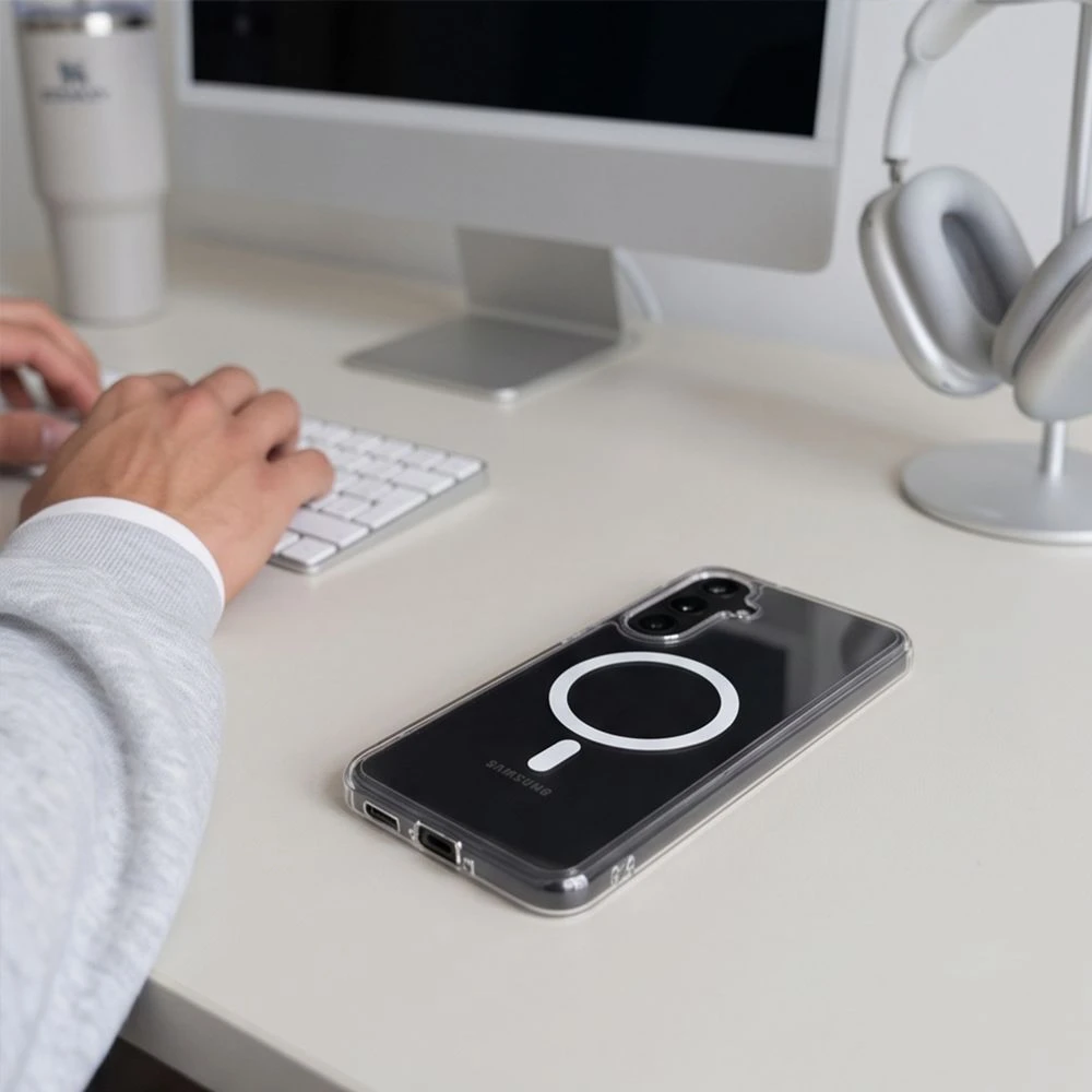 Dėklas TECH-PROTECT FLEXAIR HYBRID MagSafe Samsung Galaxy A17 / A18 4G / 5G SKAIDRUS