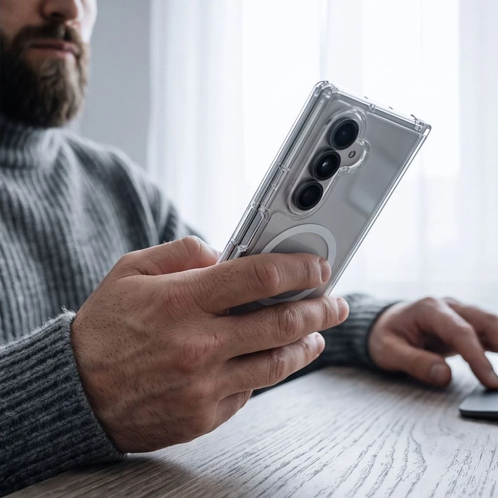 Dėklas TECH-PROTECT FLEXAIR HYBRID MAGSAFE GALAXY Z FOLD 8 ULTRA CLEAR
