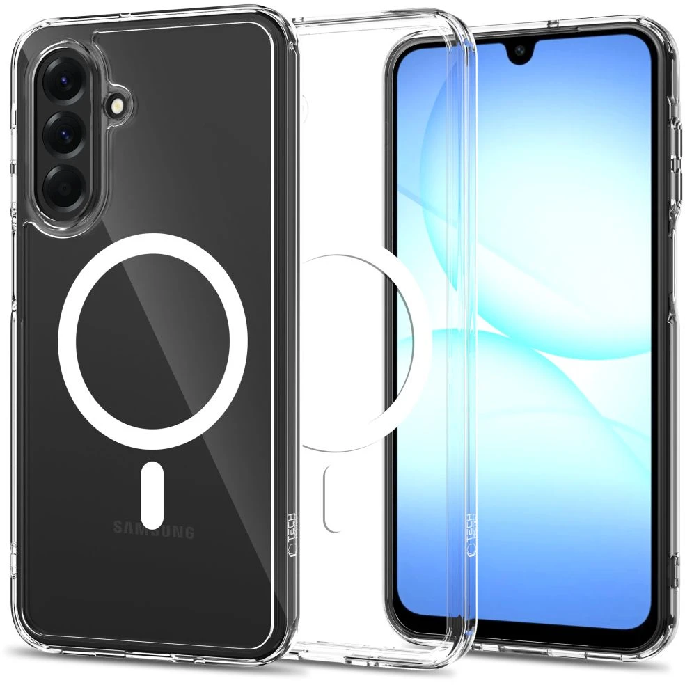 Dėklas TECH-PROTECT FLEXAIR HYBRID MagSafe Samsung Galaxy A17 / A18 4G / 5G SKAIDRUS