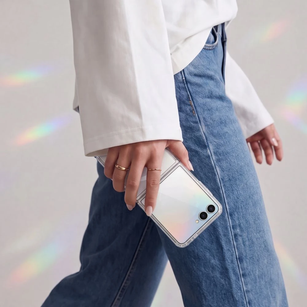 Dėklas TECH-PROTECT FLEXAIR HYBRID MAGSAFE GALAXY Z FLIP 8 SKAIDRUS