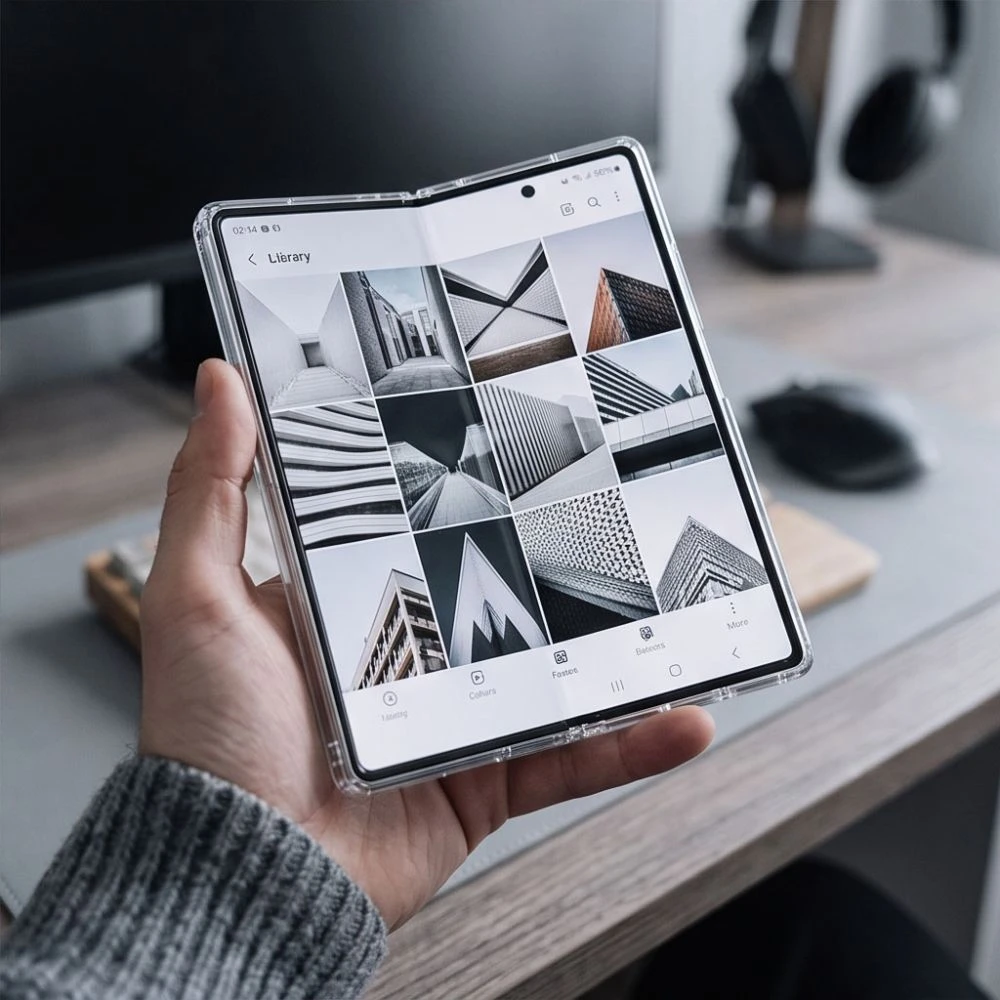 Dėklas TECH-PROTECT FLEXAIR HYBRID MAGSAFE GALAXY Z FOLD 8 ULTRA CLEAR