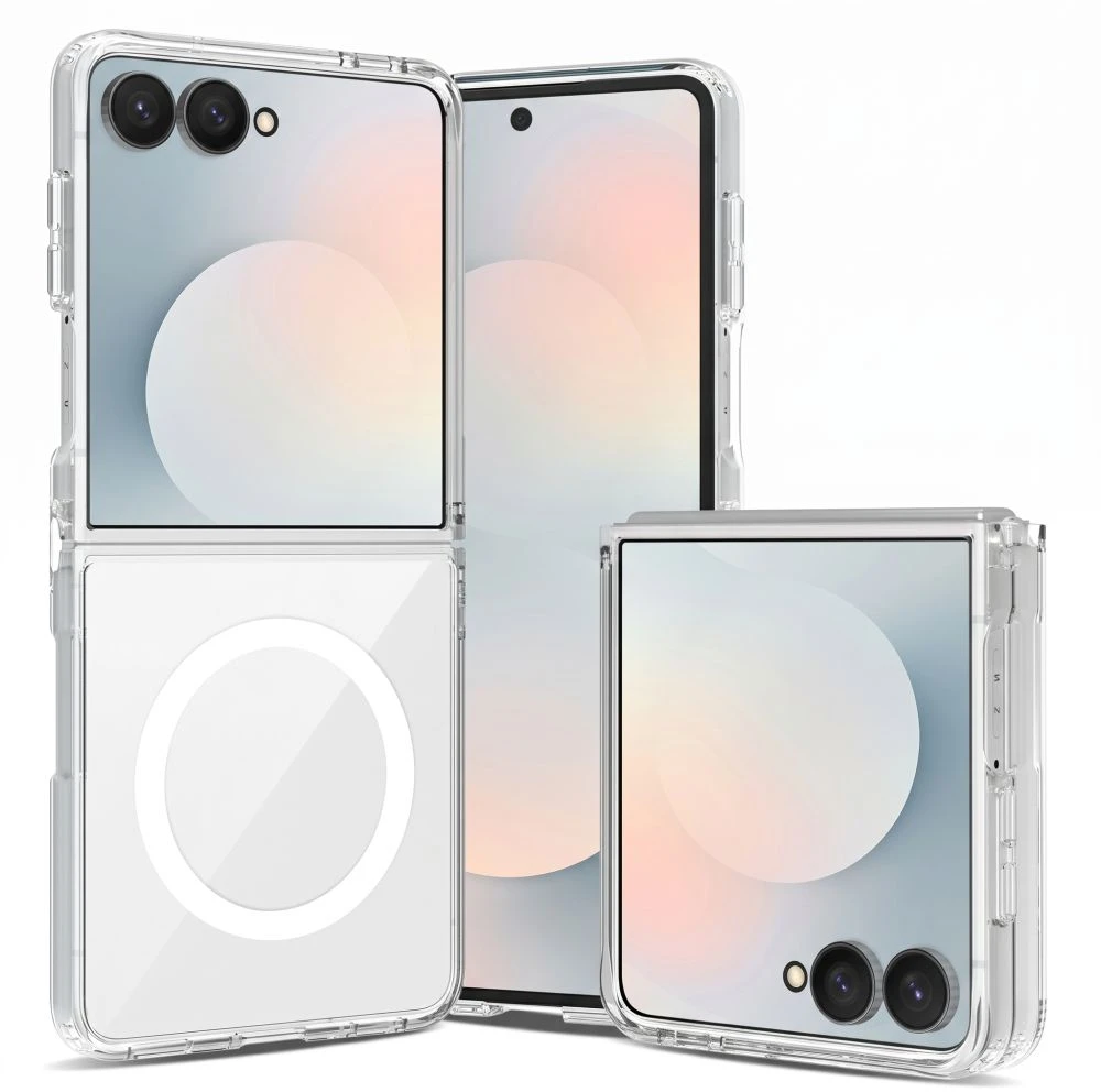 Dėklas TECH-PROTECT FLEXAIR HYBRID MAGSAFE GALAXY Z FLIP 8 SKAIDRUS