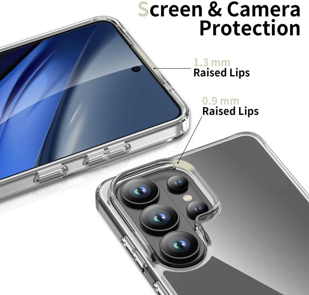 Dėklas „Tech-Protect FlexAir Hybrid“, „Samsung Galaxy S26 Ultra“ skaidrus
