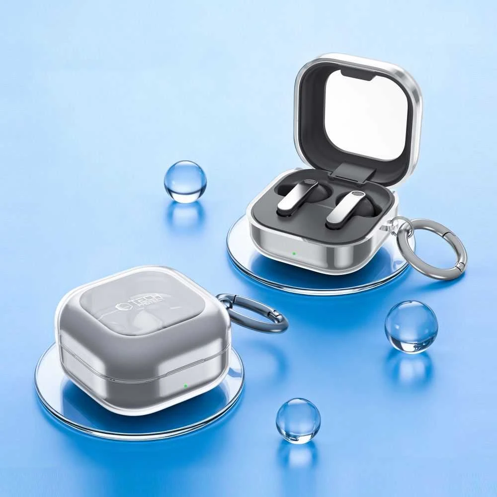 Dėklas „Tech-Protect FlexAir“, „Samsung Galaxy Buds 4“ / „4 Pro“ skaidrės