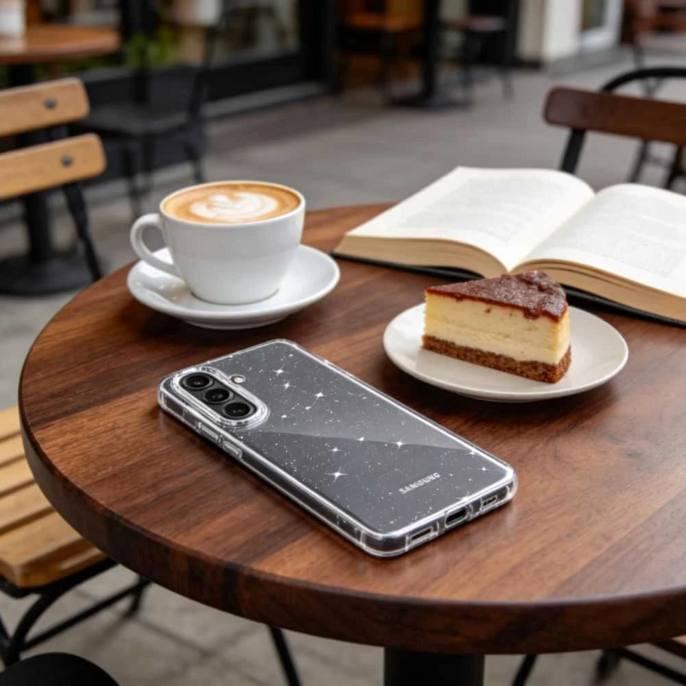 Dėklas „Tech Protect FlexAir“ Samsung Galaxy A57 5G blizgučiais