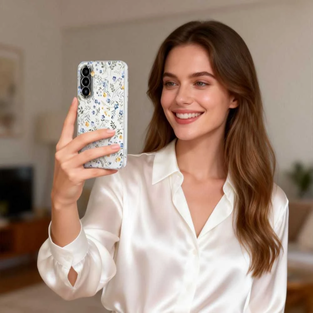 Dėklas Tech Protect „TechProtect FlexAir“ „Samsung Galaxy A57 5G“ pavasarinės gėlės