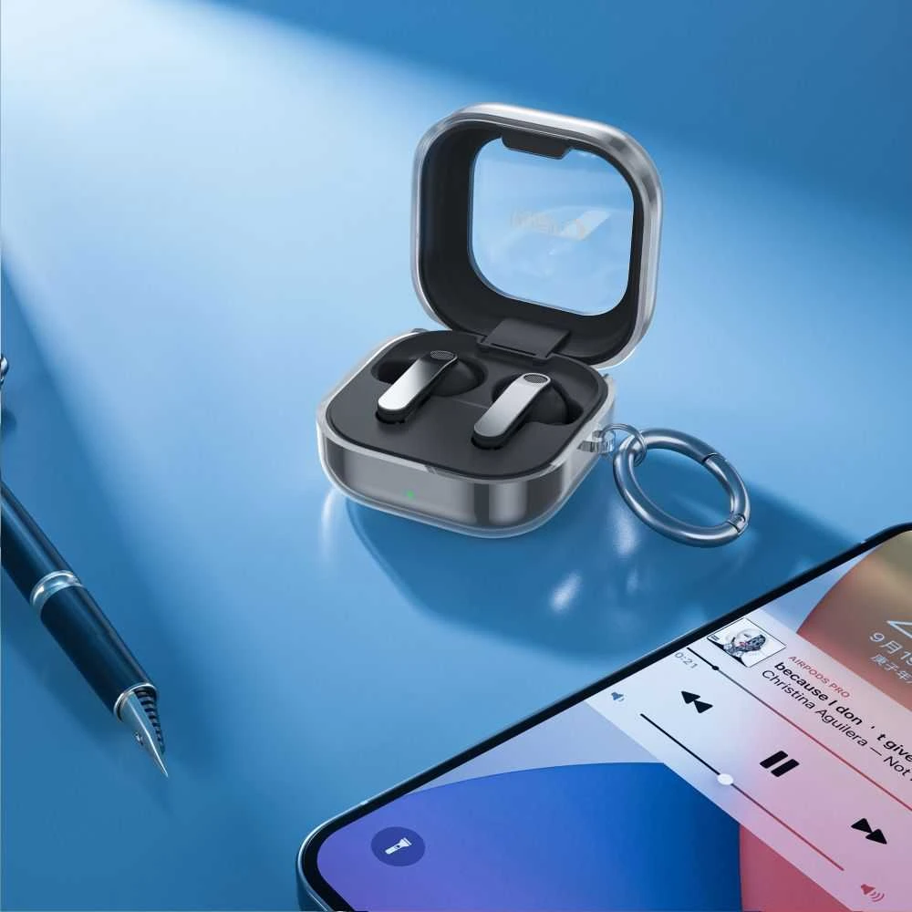 Dėklas „Tech-Protect FlexAir“, „Samsung Galaxy Buds 4“ / „4 Pro“ skaidrės