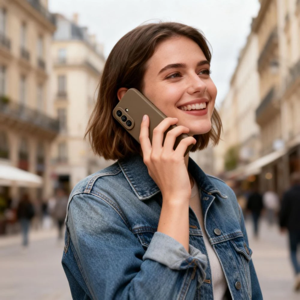 Dėklas Tech-Protect Icon Samsung Galaxy A27 5G rudos spalvos