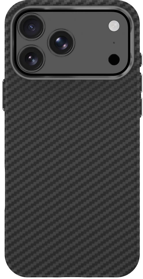 Dėklas Tech-Protect ION CARBON MagSafe iPhone 17 Pro Max / 18 Pro Max Juodas/SIDABRINIS
