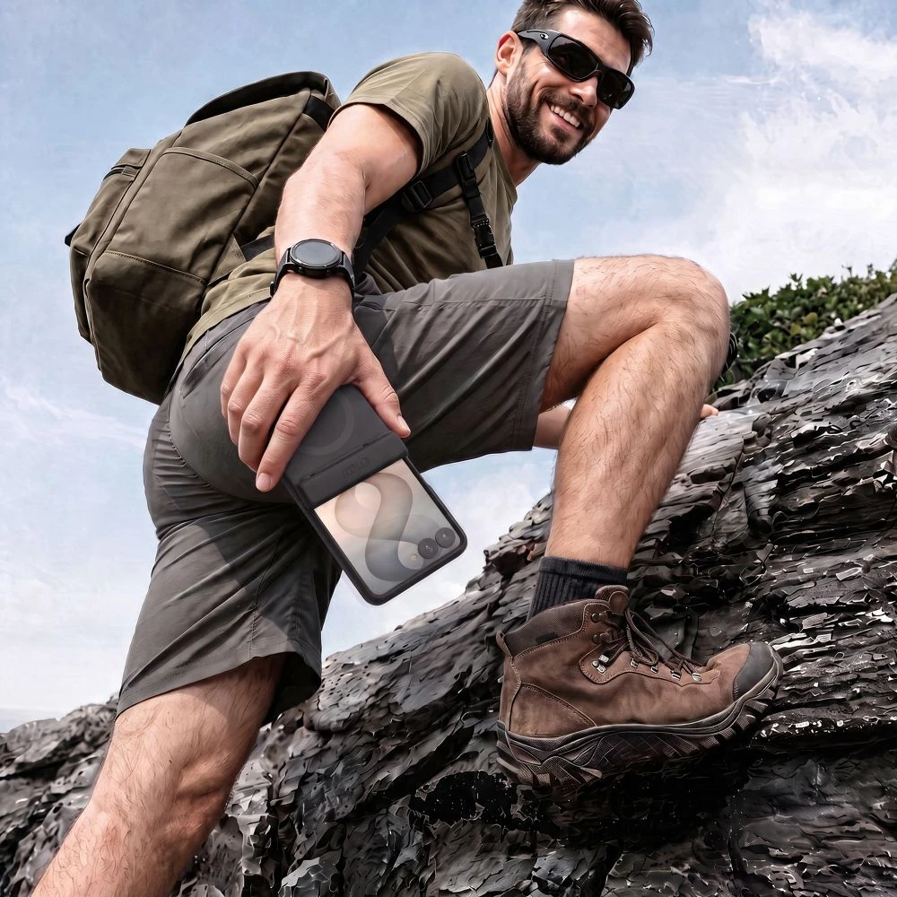 Dėklas Tech-Protect KEVLAR AURA MagSafe Galaxy Z FLIP 8 Juodas