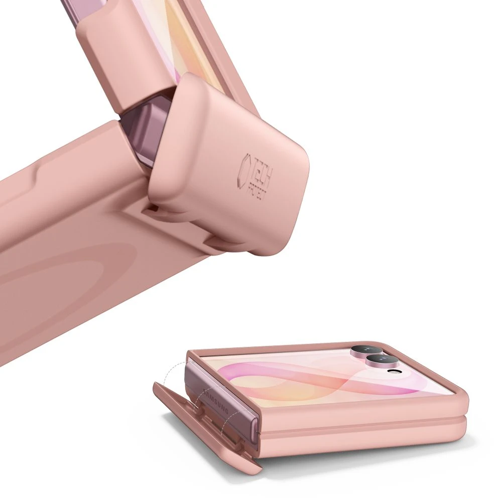 Dėklas Tech-Protect KEVLAR AURA MagSafe Galaxy Z FLIP 8 ROŽINIS