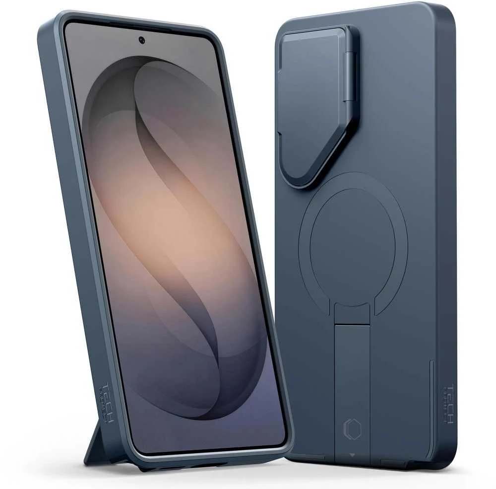 Dėklas Tech-Protect Kevlar Aura MagSafe Samsung Galaxy S26 Ultra mėlynos spalvos