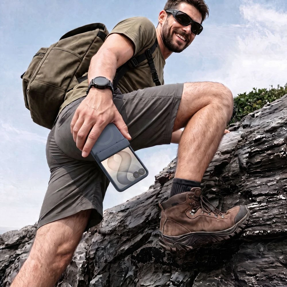 Dėklas Tech-Protect KEVLAR AURA MagSafe Galaxy Z FLIP 8 TAMSIAI MĖLYNAS