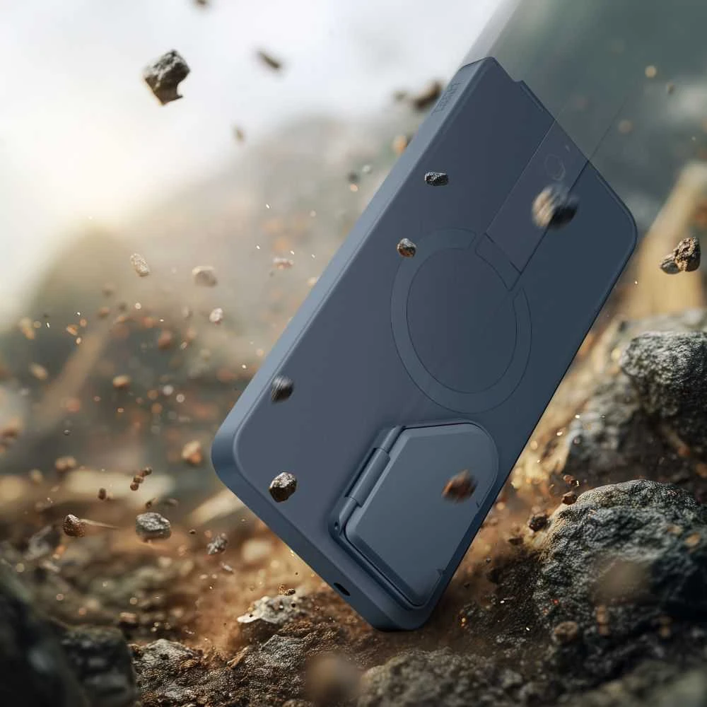 Dėklas Tech-Protect Kevlar Aura MagSafe Samsung Galaxy S26 Ultra mėlynos spalvos