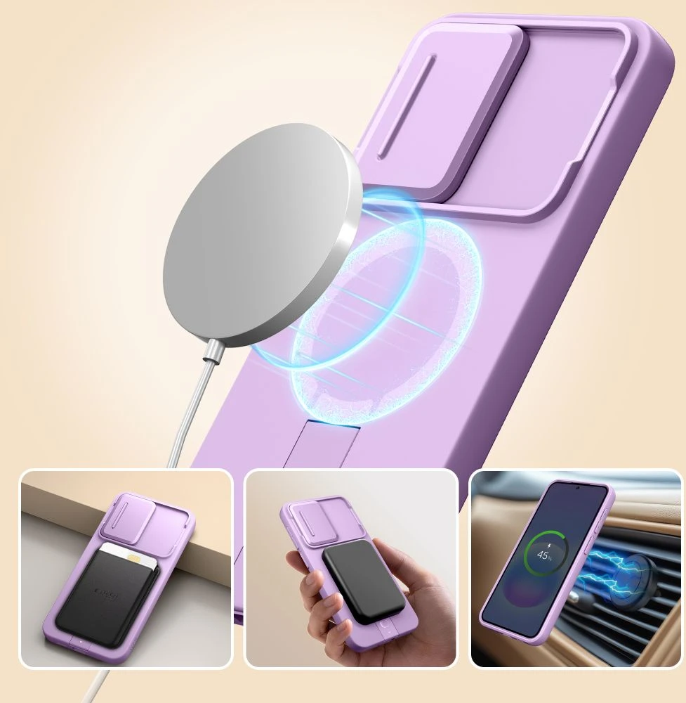 Dėklas Tech-Protect KEVLAR AURA MAGSAFE Samsung Galaxy A57 VIOLETINIS
