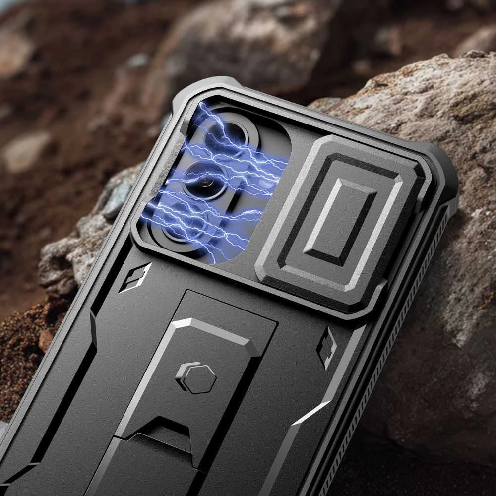 Dėklas Tech-Protect Kevlar CAM+ 2-SET GALAXY A36 / A37 5G juodos spalvos