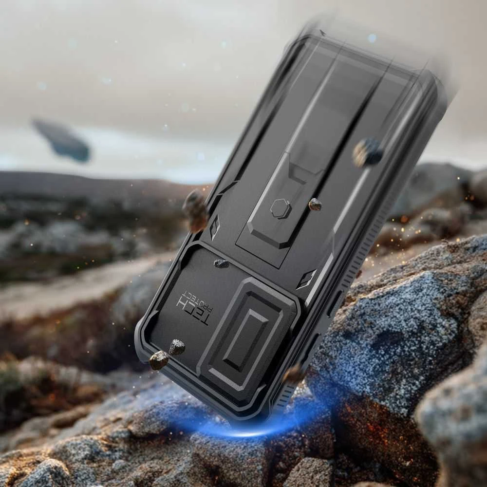 Dėklas Tech-Protect Kevlar CAM+ 2-SET GALAXY A36 / A37 5G juodos spalvos