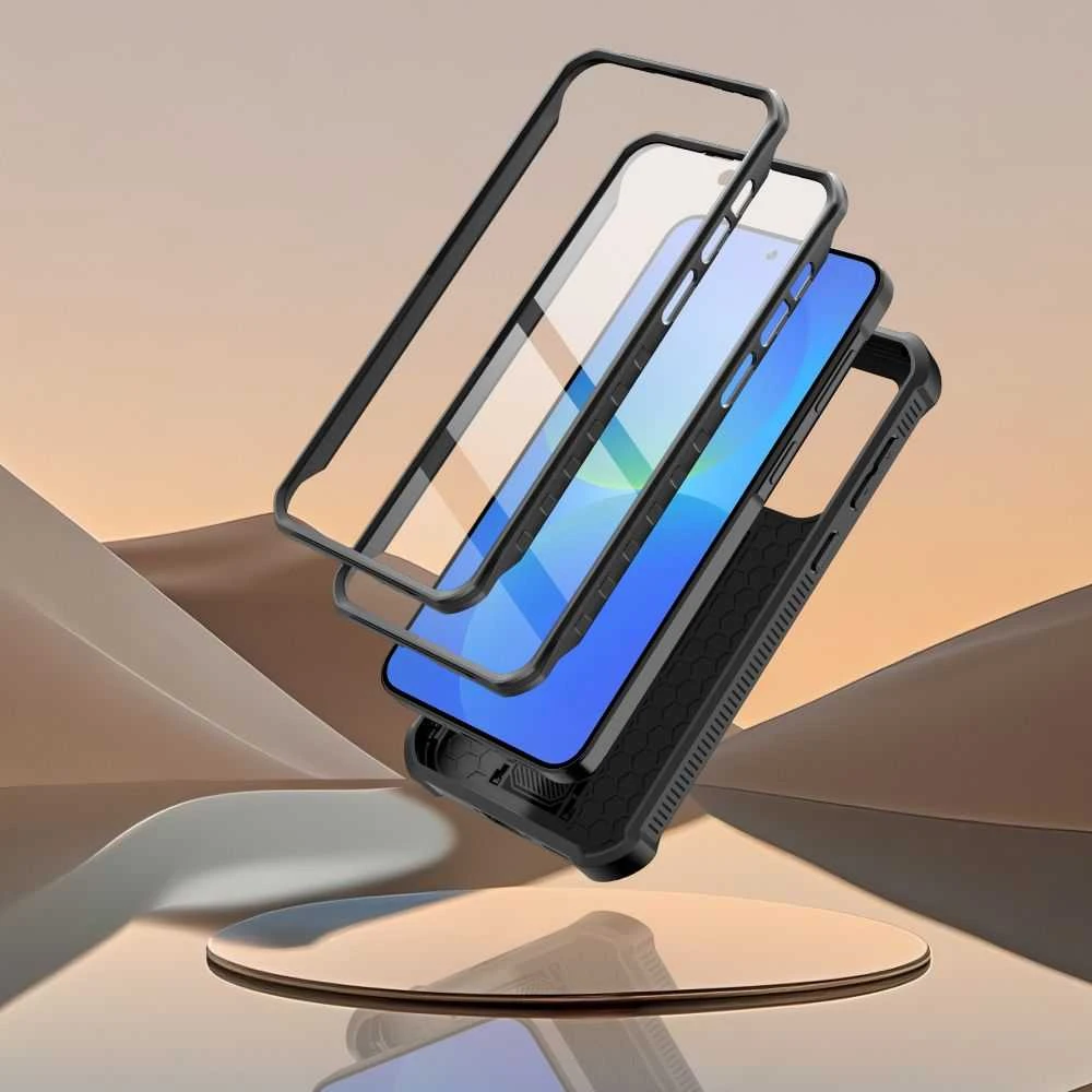 Dėklas Tech-Protect Kevlar CAM+ 2-SET GALAXY A36 / A37 5G juodos spalvos