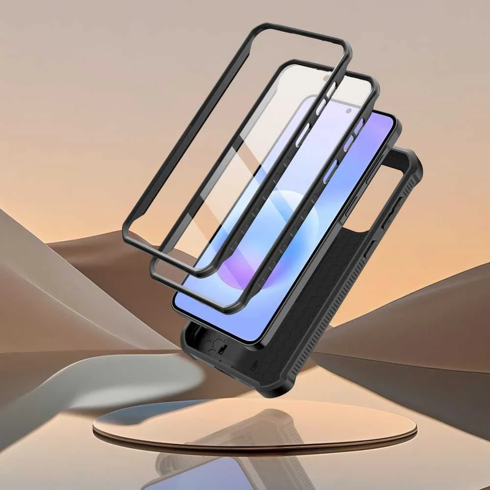 Dėklas Tech-Protect KEVLAR CAM+ 2-SET Samsung Galaxy A57 5G Juodas
