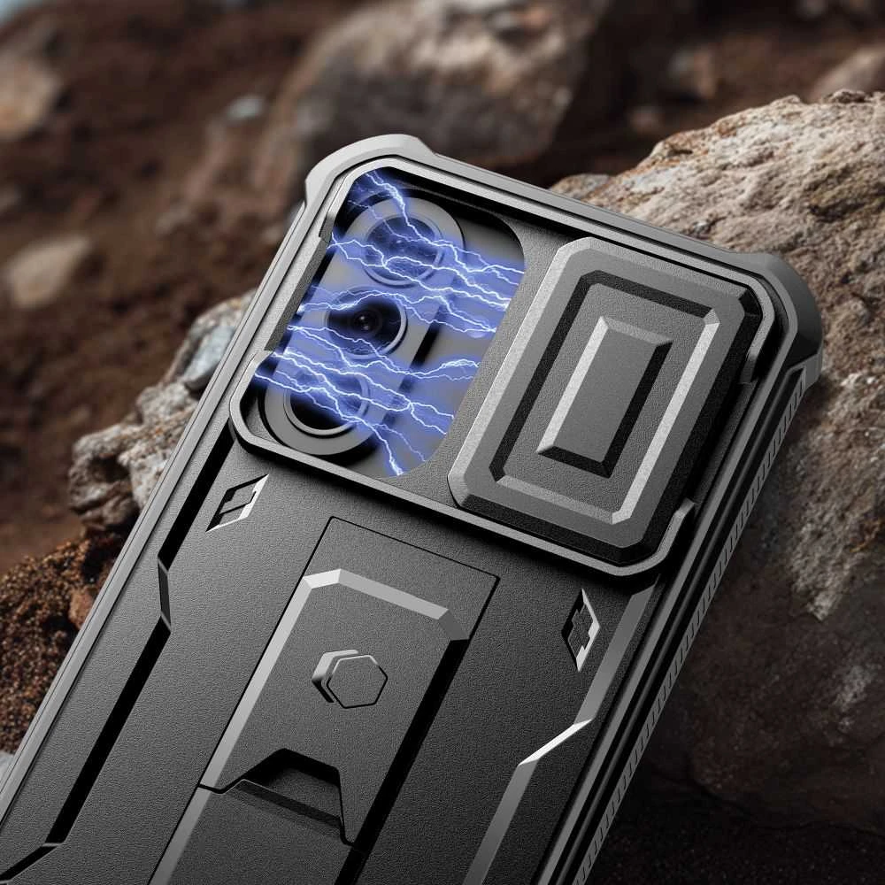 Dėklas Tech-Protect KEVLAR CAM+ 2-SET Samsung Galaxy A57 5G Juodas