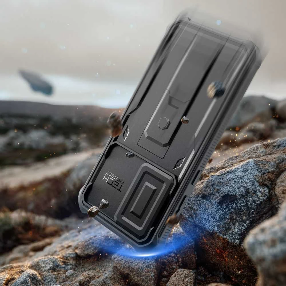 Dėklas Tech-Protect KEVLAR CAM+ 2-SET Samsung Galaxy A57 5G Juodas