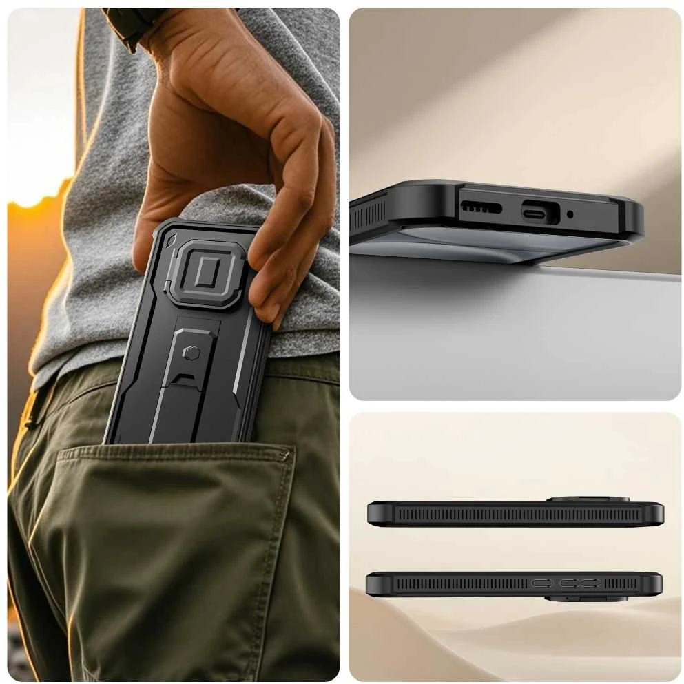Dėklas Tech-Protect Kevlar CAM+ 2-SET XIAOMI REDMI NOTE 15 PRO 5G juodos spalvos