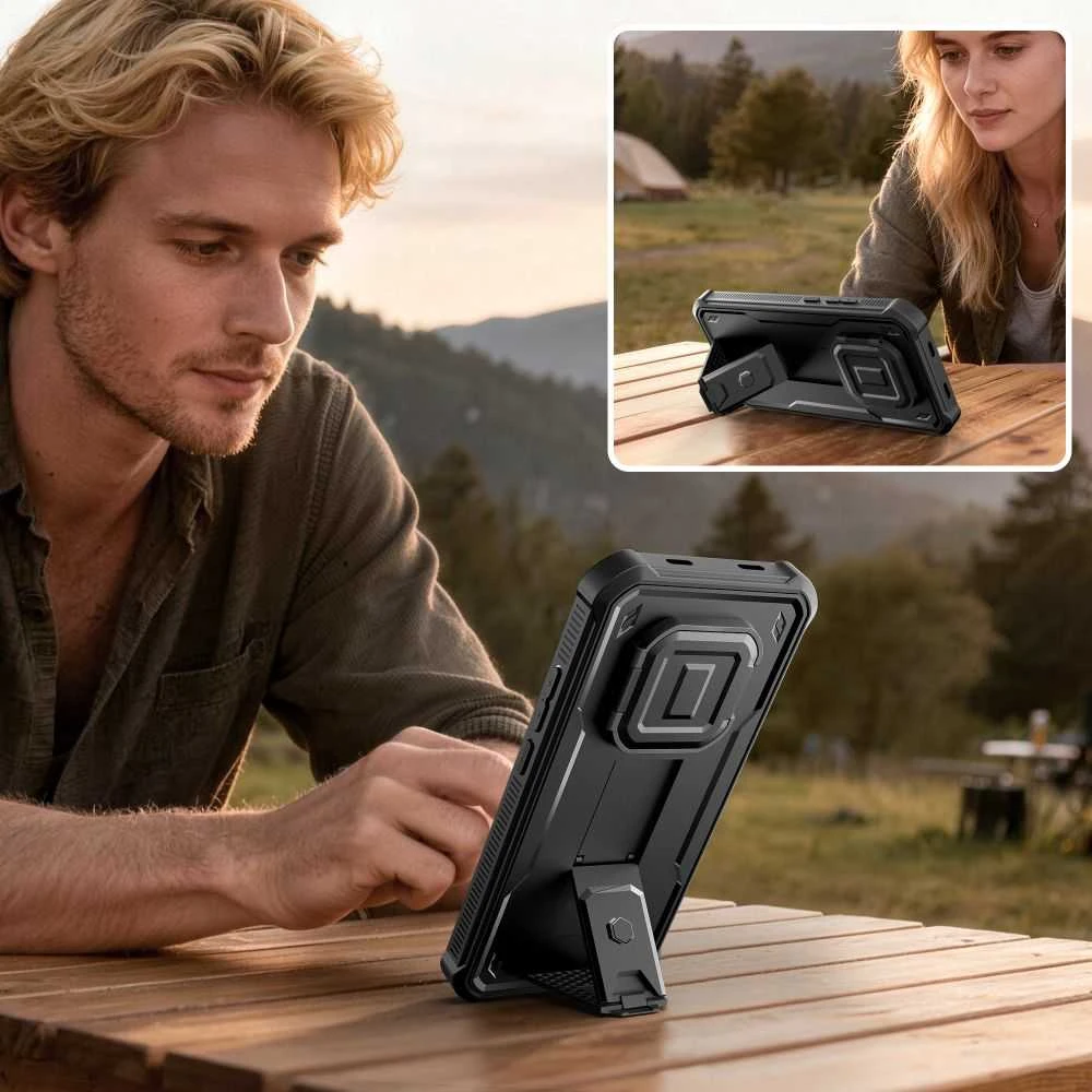 Dėklas Tech-Protect Kevlar CAM+ 2-SET XIAOMI REDMI NOTE 15 PRO 5G juodos spalvos