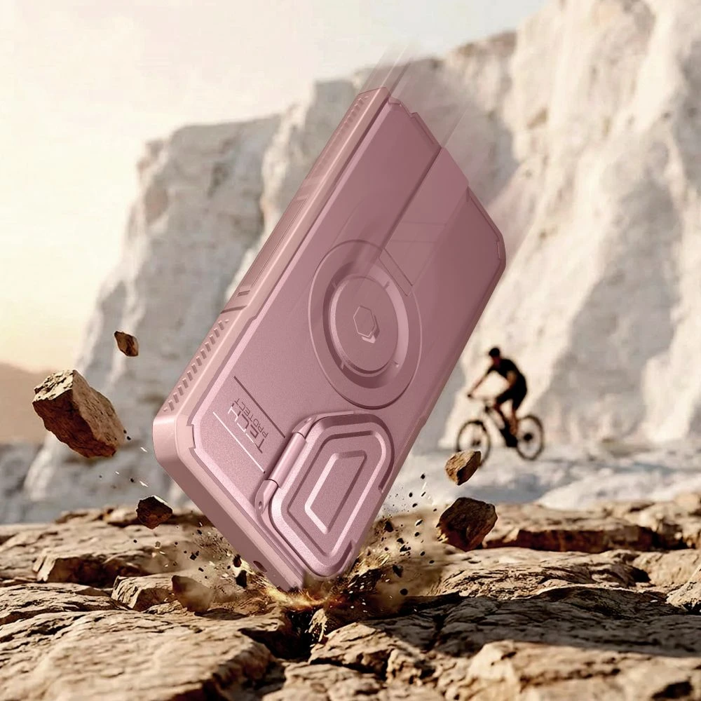 Dėklas Tech-Protect KEVLAR MAGSAFE 2-SET GALAXY S26 ULTRA ROŽINIS